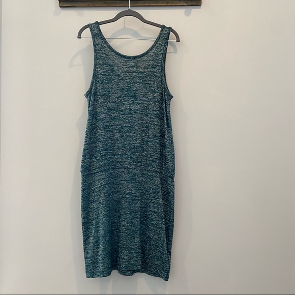 LOU & GREY Blouson Space Dye Mini Dress Sleeveless Medium - Picture 5 of 7